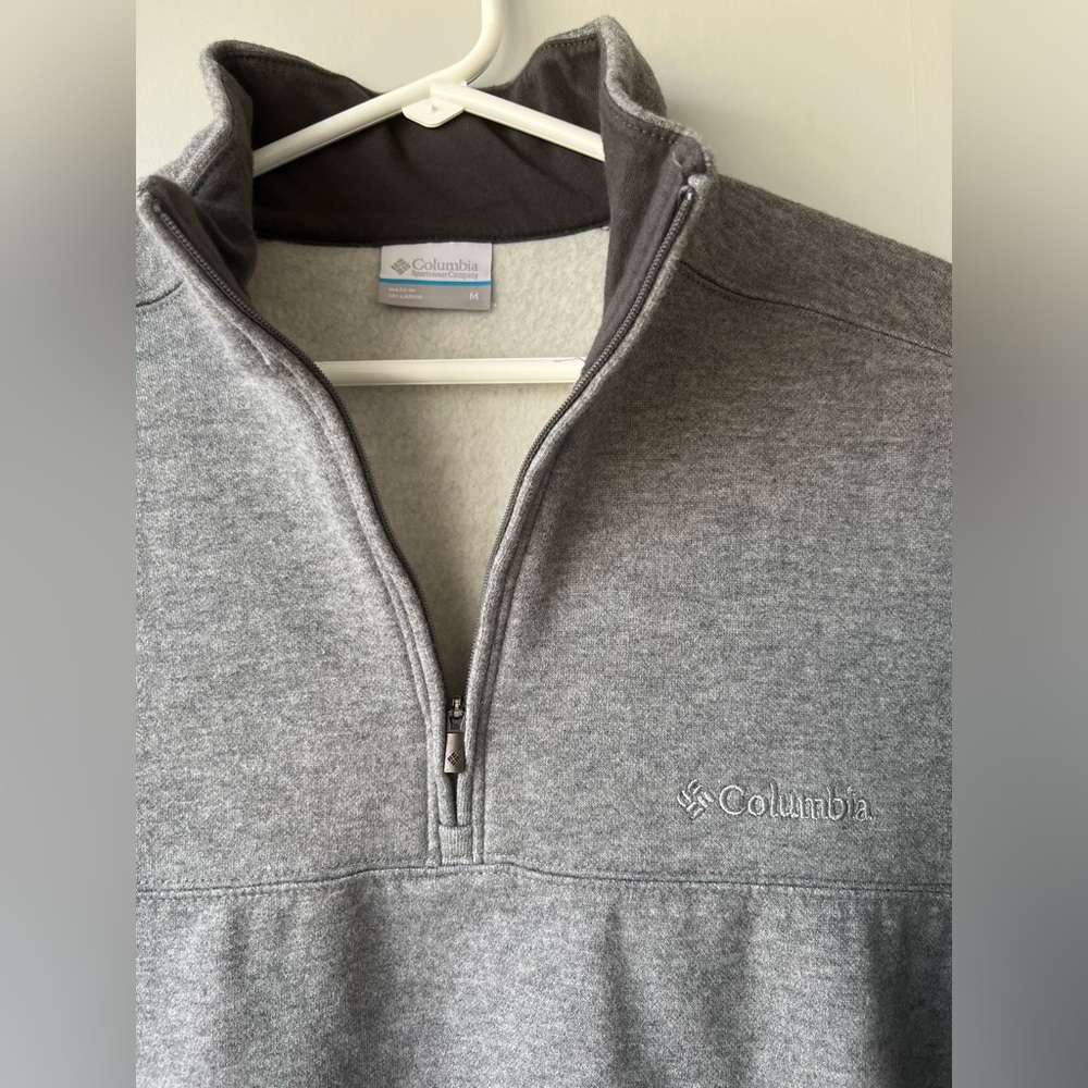 Columbia Hart Mountain II 1/2-Zip Fleece Jacket - Men's Medium Gray - Picture 4 of 10
